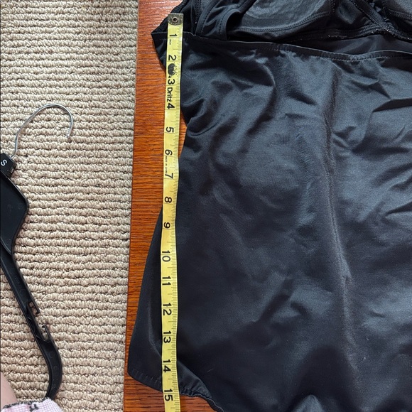 WHITE STAG Black one piece swimsuit. Full coverage with half skirt. Sz.1x/16. - Picture 13 of 14